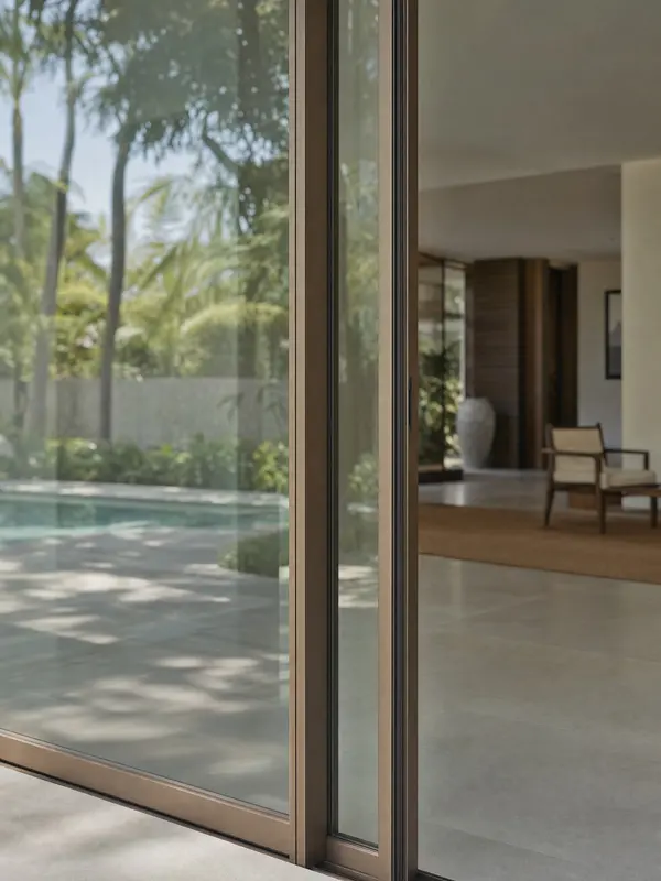 Double-glazed doors and their frames